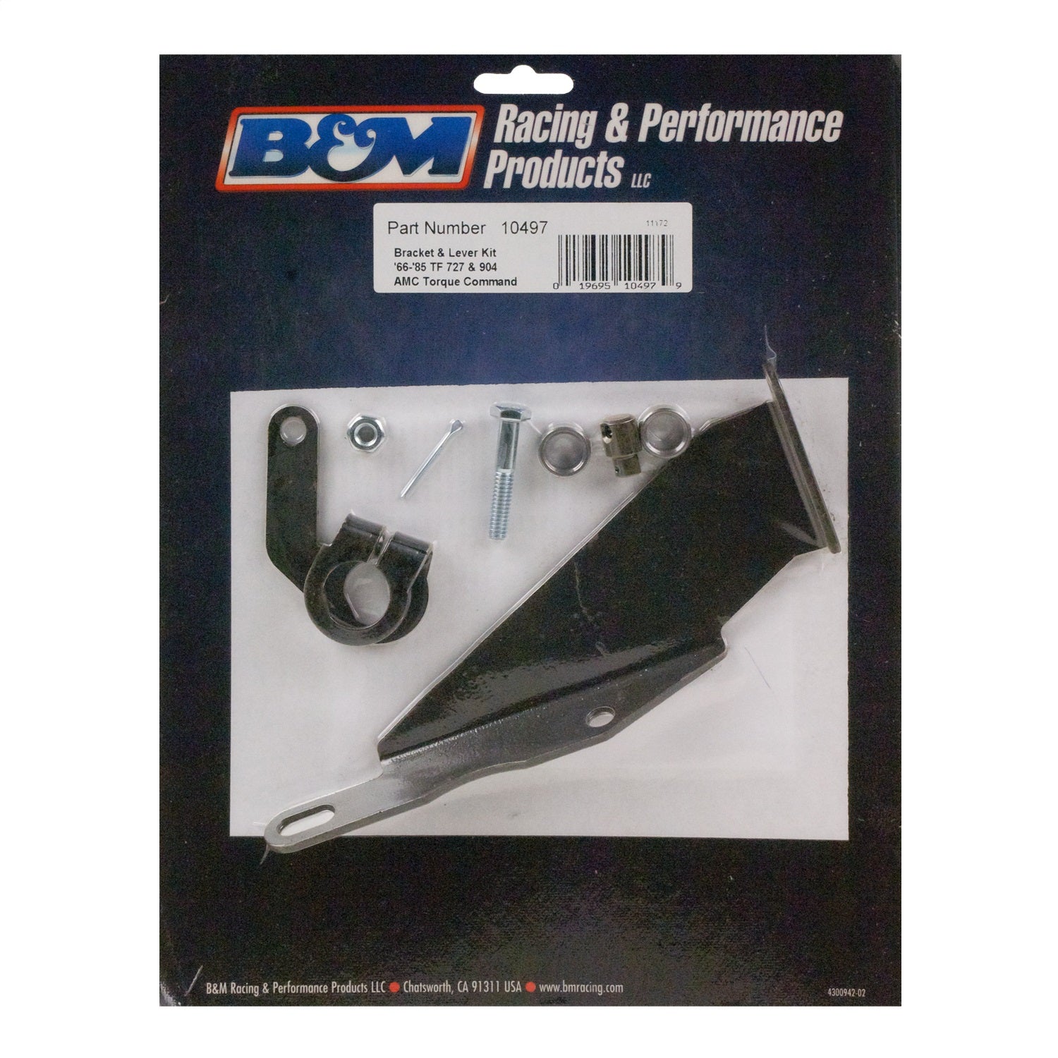 B&M Pan Mounted Transmission Shift Bracket and Lever - Torqueflite 727 / 904