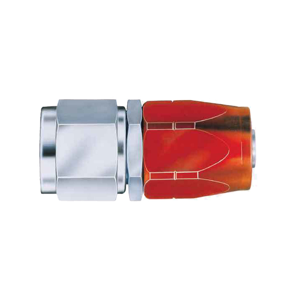 Aeroquip AQP/Startlite Straight 4 AN Hose to 4 AN Female Swivel Hose End - Red/Natural