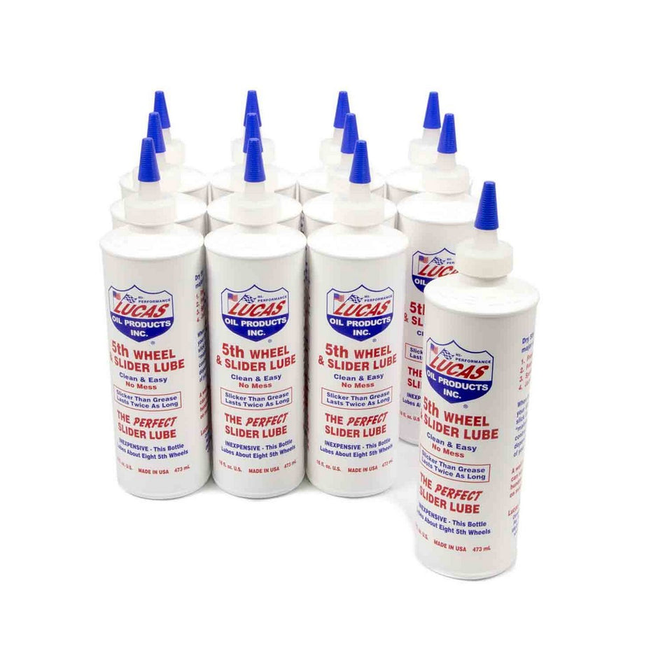 Lucas Oil Products Slider Lube 5th Wheel Lube 1 pt - Set of 12