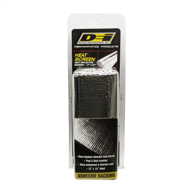 Design Engineering Heat Screen - 12 x 24" - 0.060" Thick - Aluminized Mylar - Fiberglass