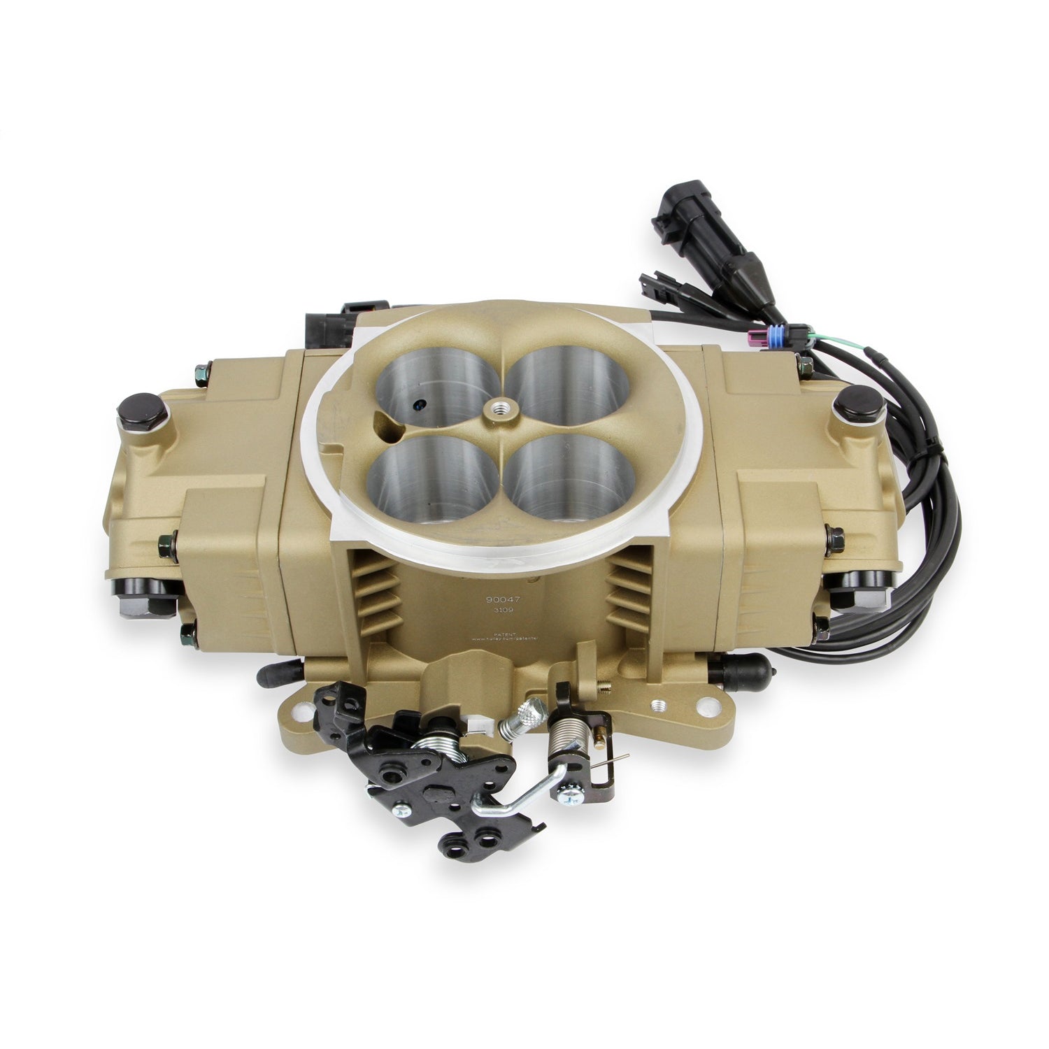 Sniper Stealth EFI Fuel Injection System - Throttle Body - Square Bore - Aluminum - Gold