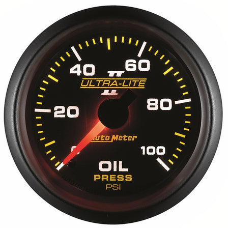 Auto Meter 2-1/16" Ultra-Lite II Oil Pressure Gauge - 0-100 PSI