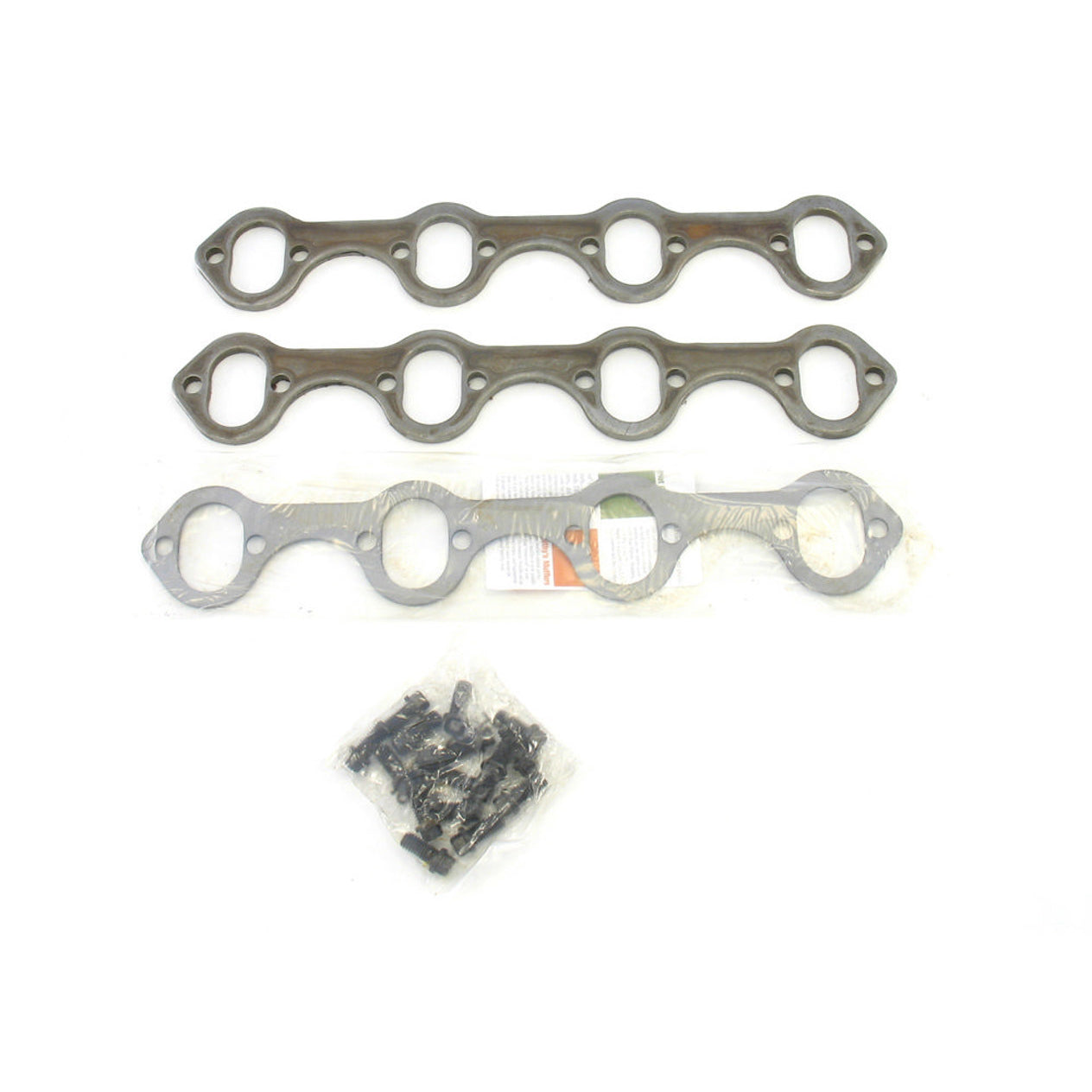 Patriot Exhaust Header Flange - 0.313 in Thick - 1.29 x 1.84 in Oval Port - Small Block Ford - Pair
