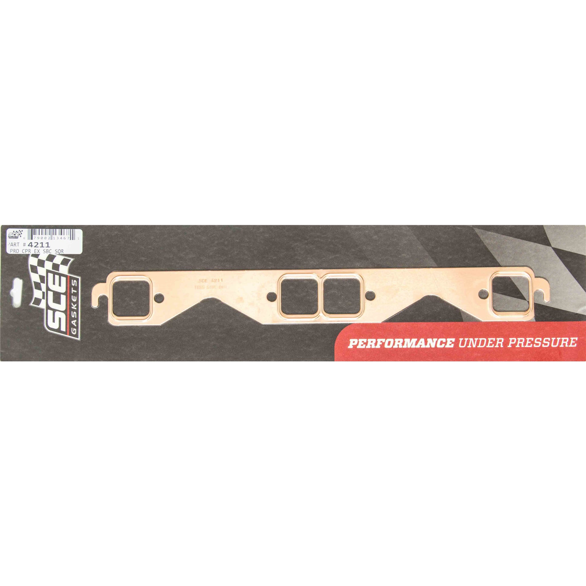 SCE SB Chevy Square Port Copper Exhaust Gasket Set