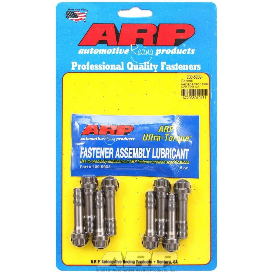 ARP Pro Series Connecting Rod Bolt Kit - 3/8 in Bolt - 1.6 in Long - ARP2000 - Universal Rods - Set of 8