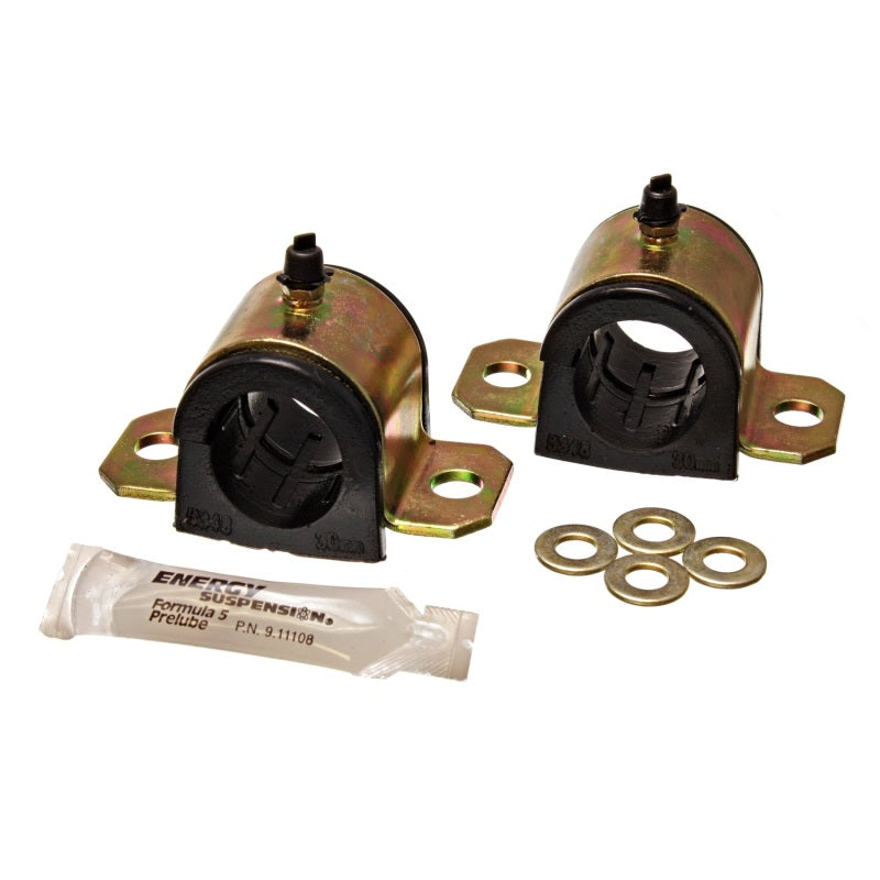 Energy Suspension Hyper-Flex Sway Bar Bushing - Front - 30 mm Bar - Polyurethane - Black - (Pair)