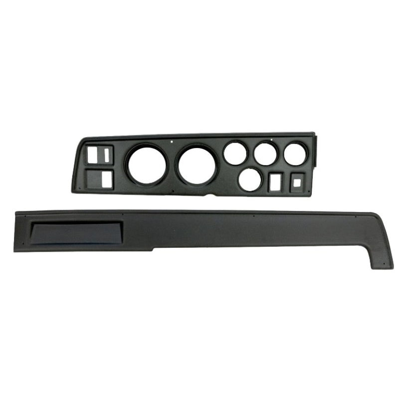 Auto Meter Direct-Fit Dash Panel - Four 2-1/16 in Holes - Two 3-3/8 in Holes - Black - Mopar B-Body 1968-70