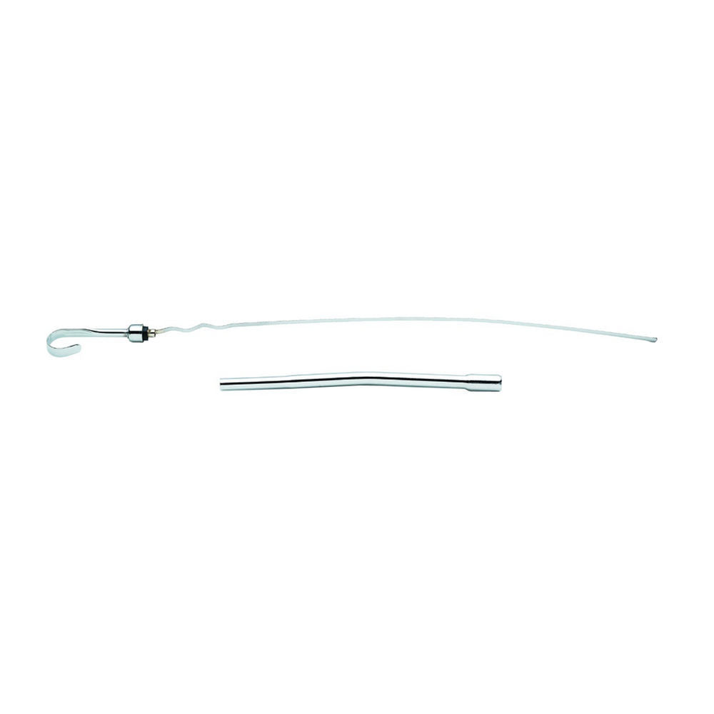 Mr. Gasket Engine Oil Dipstick - Solid Tube - Block Mount - Chrome - Pontiac V8