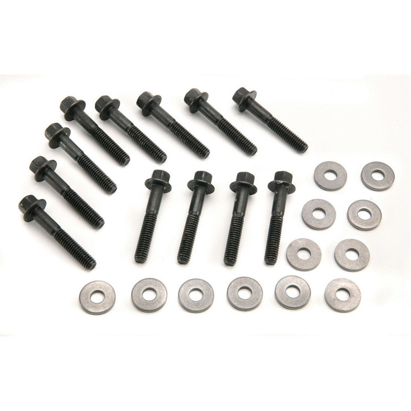 Mr. Gasket Intake Manifold Bolt Set - SB Ford - Steel - Zinc Plated - Hex Head - Set of 12
