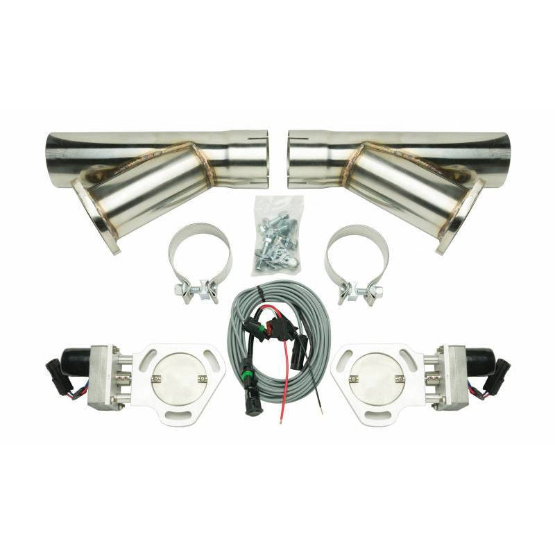 Pypes Performance Exhaust Electric Exhaust Cut-Out Bolt-On 3" Pipe Diameter Y-Pipes/Hardware/Wire Harness Included