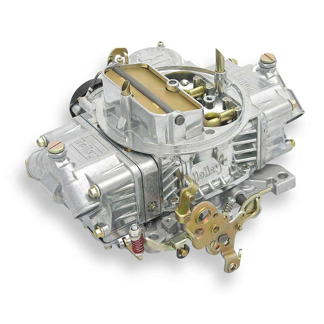 Holley Street Model 4160 750 CFM 4-Barrel Carburetor - Square Bore - Electric Choke - Vacuum Secondary - Dual Inlet - Silver