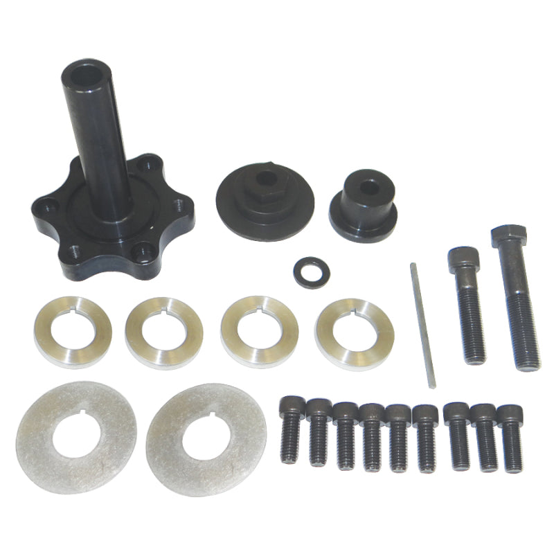 Moroso Performance Products 4" Long Mandrel Crank Mandrel Drive Kit Guides/Hardware/Spacers Aluminum Black Anodize