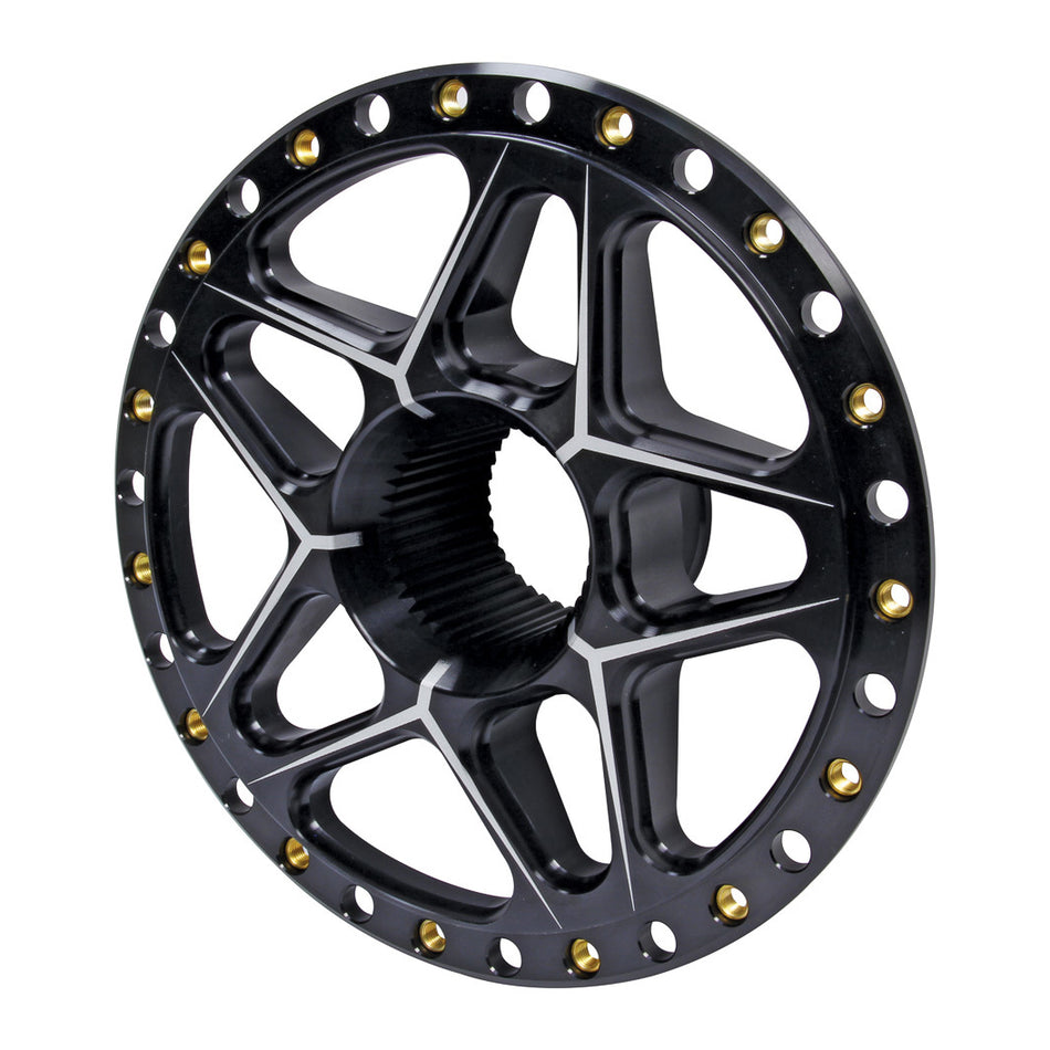 Ti22 Splined Wheel Center - Black