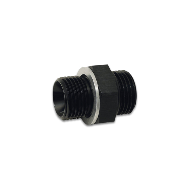 Vibrant Performance Straight 6 AN Male O-Ring to 18 mm x 1.500 Male Adapter - Black