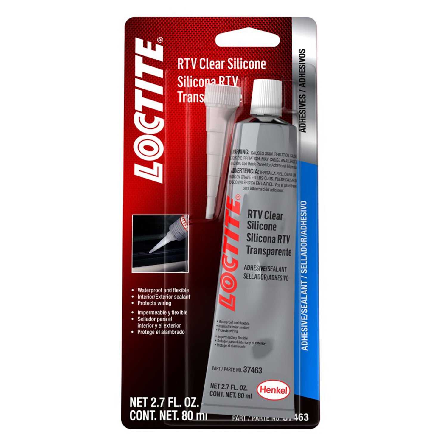 Loctite RTV Clear Silicone Adhesive 80ml/2.7oz
