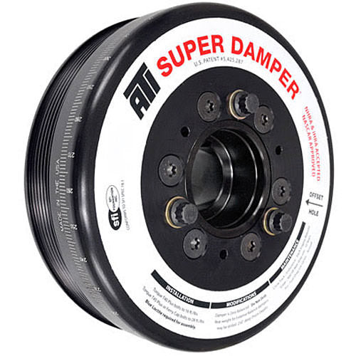 ATI Products Serpentine Super Damper Harmonic Balancer 7.480" OD SFI-18.1 Aluminum/Steel - Black