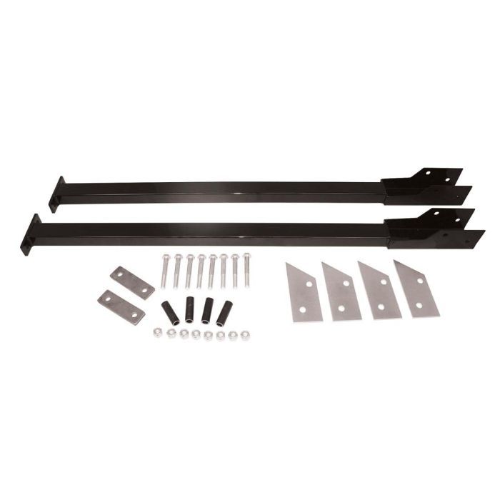 Competition Engineering Bolt-On Subframe Connectors - 2 x 1-1/2 x 0.083 Tubing - Black Powder Coat - Mopar B-Body 1966-74