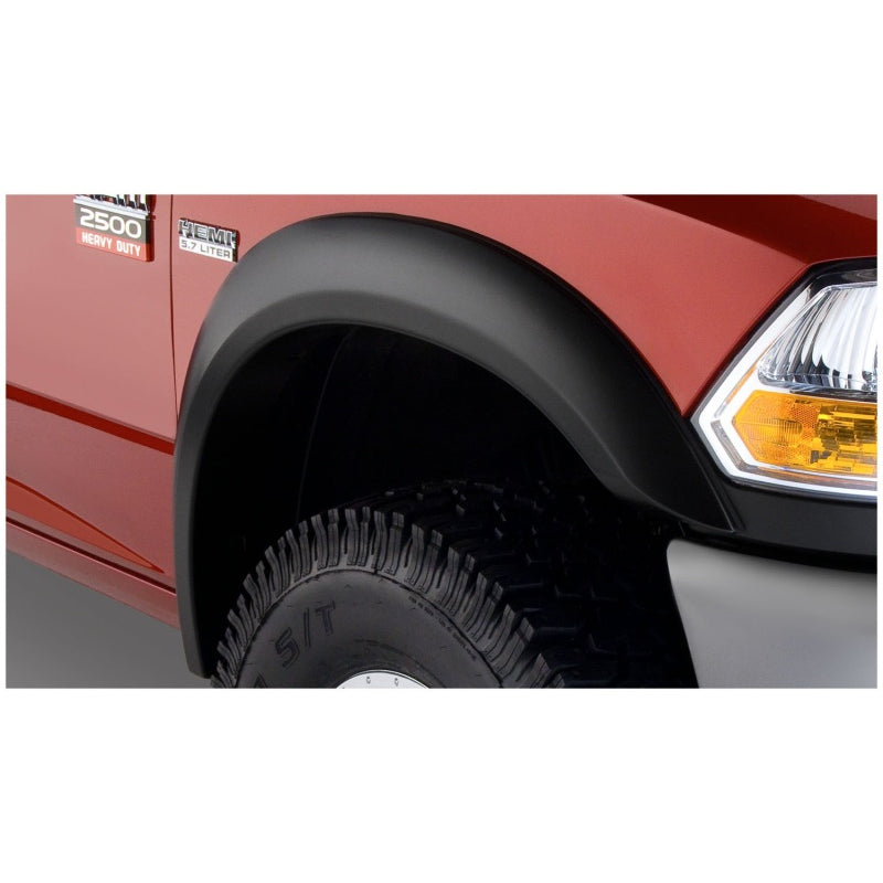 Bushwacker Extend-A-Fender Front / Rear Fender Flare - 1.75 in Wide - Black - Dodge Ram Fullsize Truck 2010-14