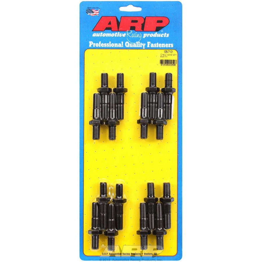 ARP High Performance Series Rocker Arm Stud - 7/16-14 in Base Thread - 7/16-20 in Top Thread - 1.750 in Effective Stud Length - Chromoly - Universal - Set of 16