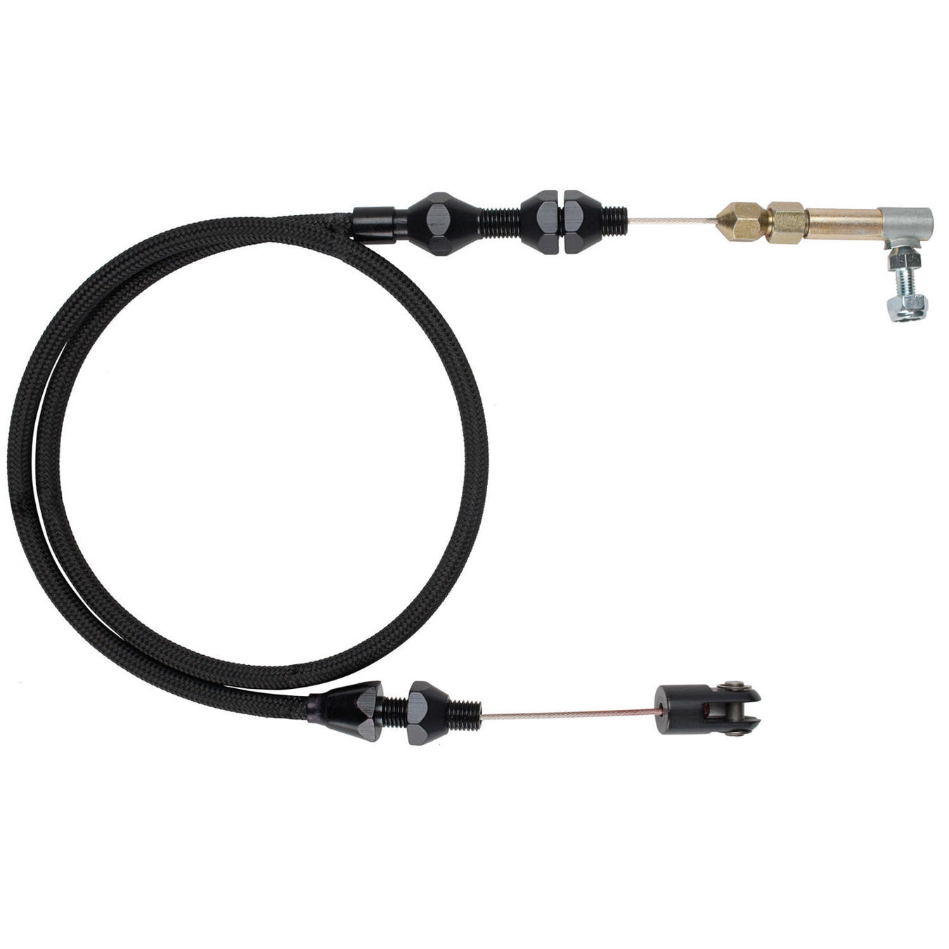 Lokar Midnight Series Hi-Tech Throttle Cable Kit - 24 in.