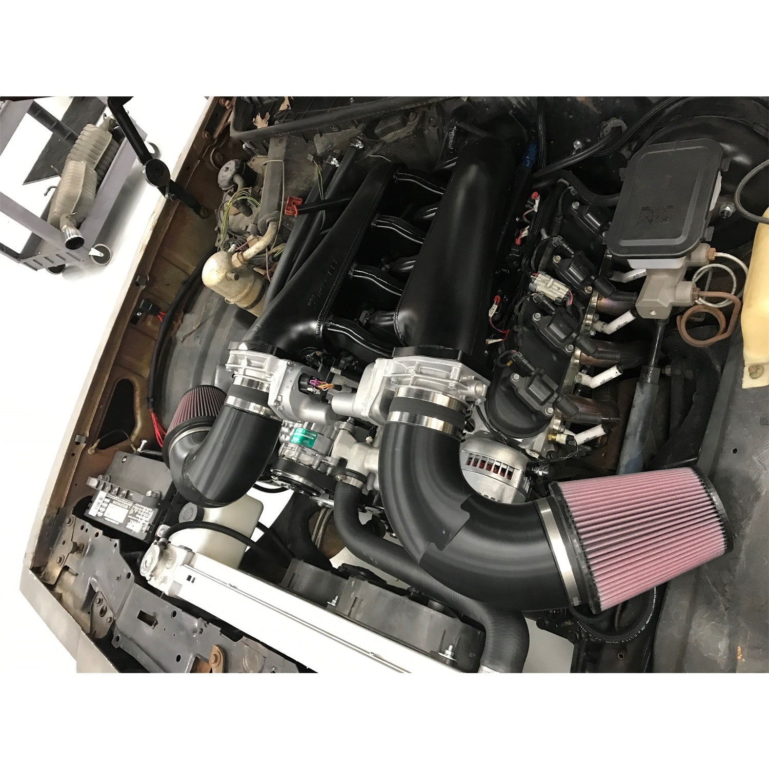 Sniper EFI Fabricated Intake Manifold - 102 mm Throttle Body Flange - Fuel Rail - Aluminum - Silver - GM LS-Series