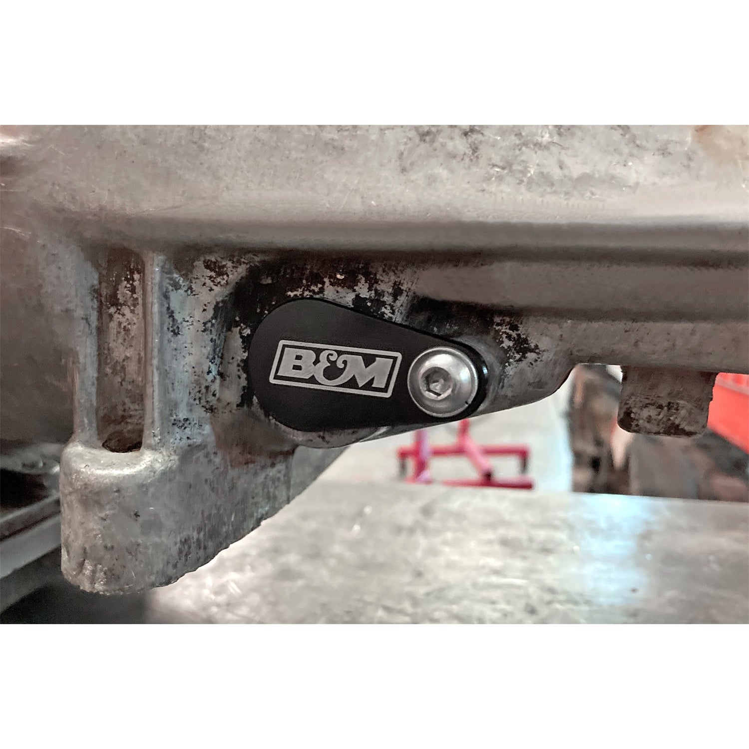 B&M Speedometer Port Plug - Black - B&M Logo - TH350/TH350c - GM