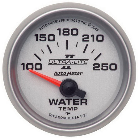 Auto Meter 2-1/16" Ultra-Lite II Electric Water Temperature Gauge - 100-250