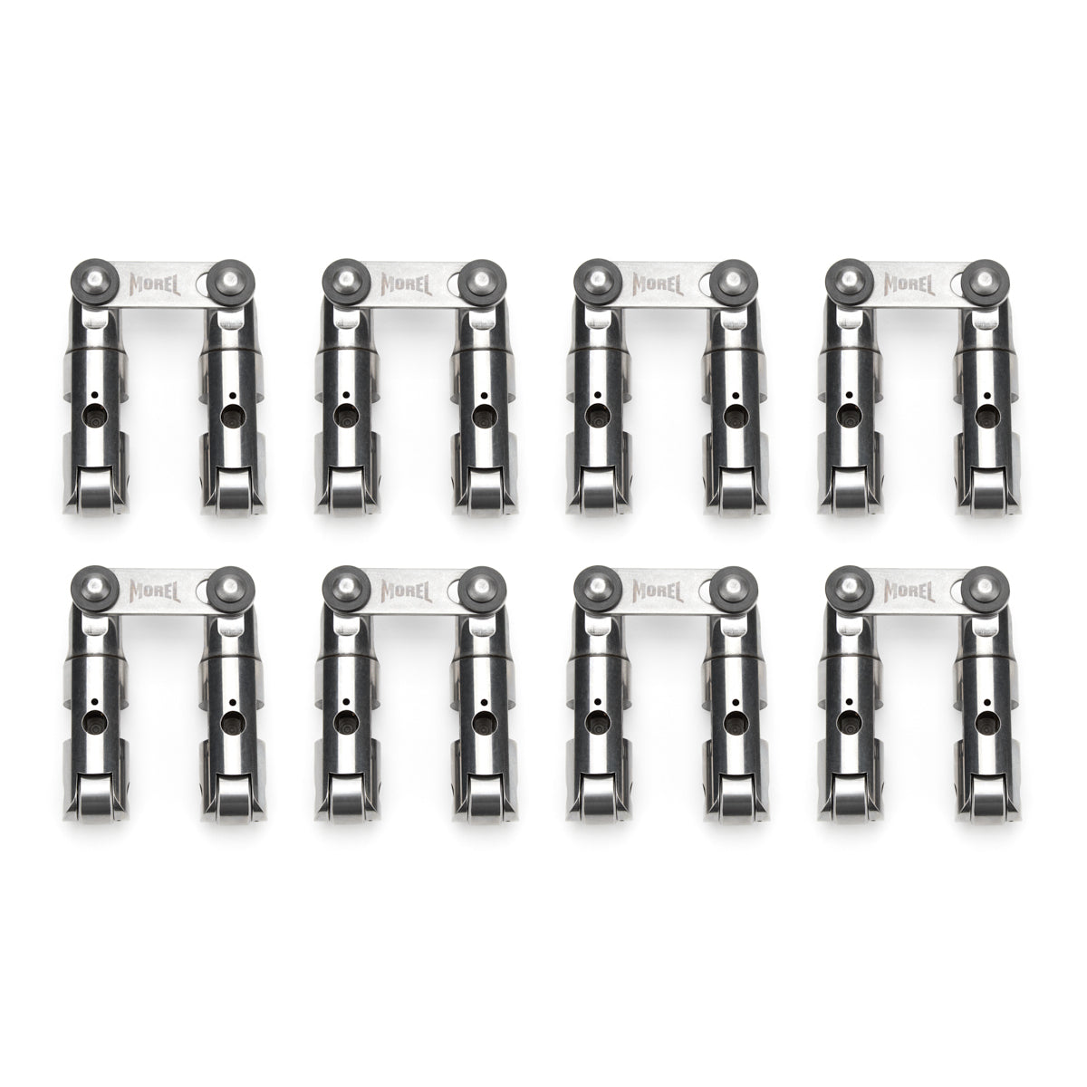 Morel Ultra Pro Mechanical Roller Lifter - 0.842 in OD - 0.300 in Taller - Link Bar - Small Block Chevy (Set of 16)