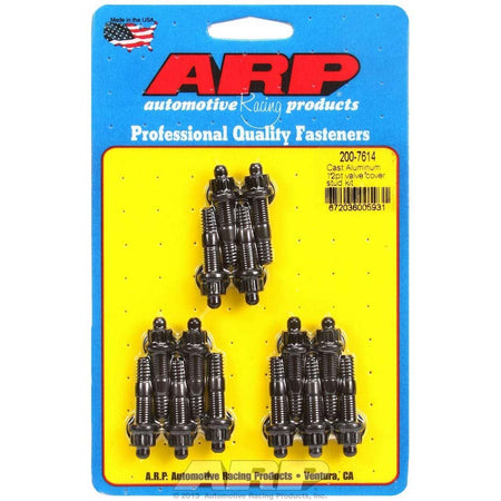 ARP Valve Cover Stud Kit - For Cast Aluminum Covers - 1/4"-20 - 1.500" Length - 12-Point (14 Pieces)