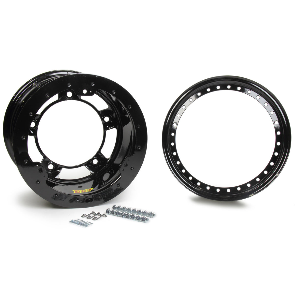 Aero 53 Series Rolled Beadlock Wheel - Black - 15" x 10" - 4" Back Spacing - Wide 5 - 24 lbs.