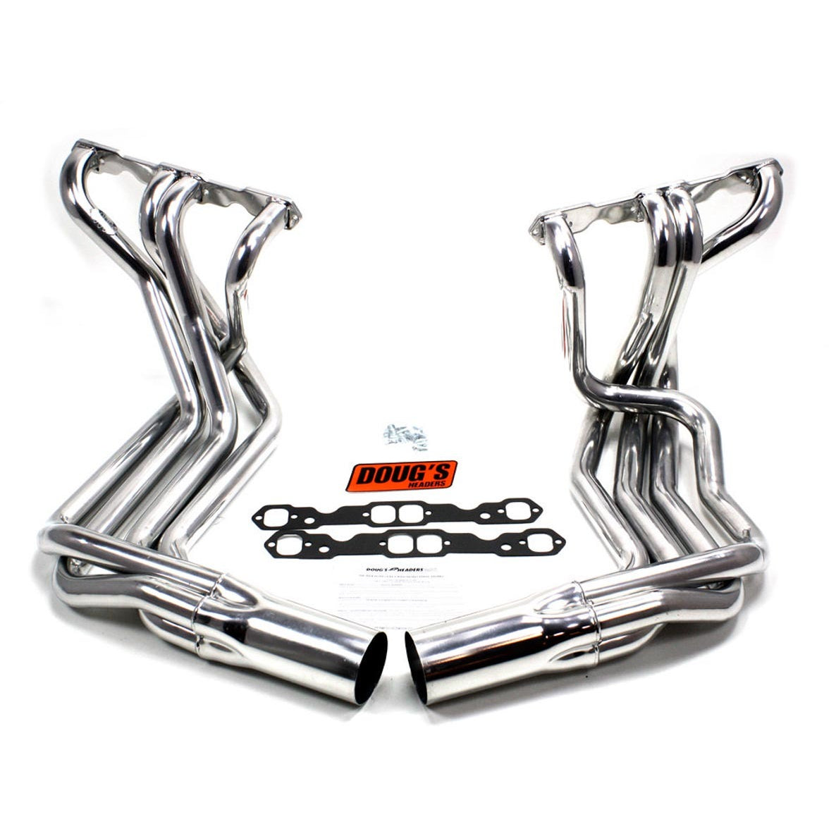 Doug's SB Chevy Side Mount Headers - Silver - 63-82 Vette