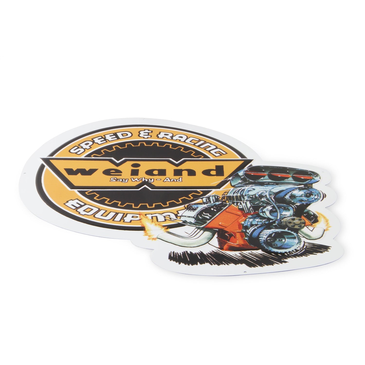 Weiand Retro Metal Sign