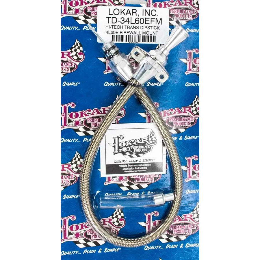 Lokar Hi-Tech Transmission Dipstick - Firewall Mount
