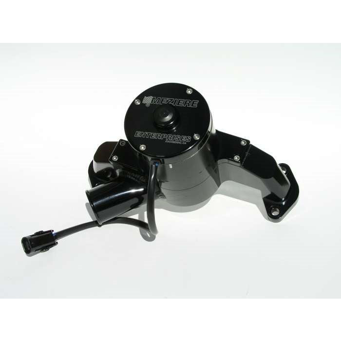 Meziere BB Chevy Billet Electric Water Pump - Hi-Flow - Black