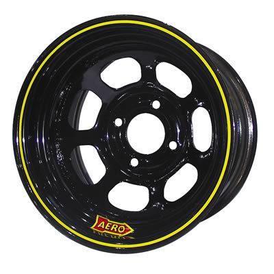 Aero 31 Series Spun Wheel - Black - 13" x 8" - 4 x 4" Bolt Circle - 4" Back Spacing - 14 lbs.