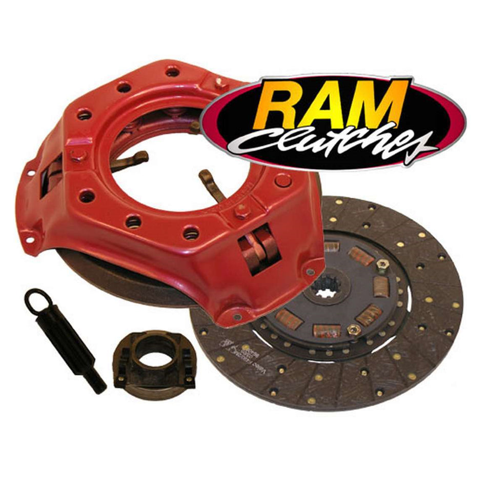 Ram Automotive HDX Single Disc Clutch Kit - 11 in Diameter - 1-1/16 in x 10 Spline - Sprung Hub - Organic - Ford