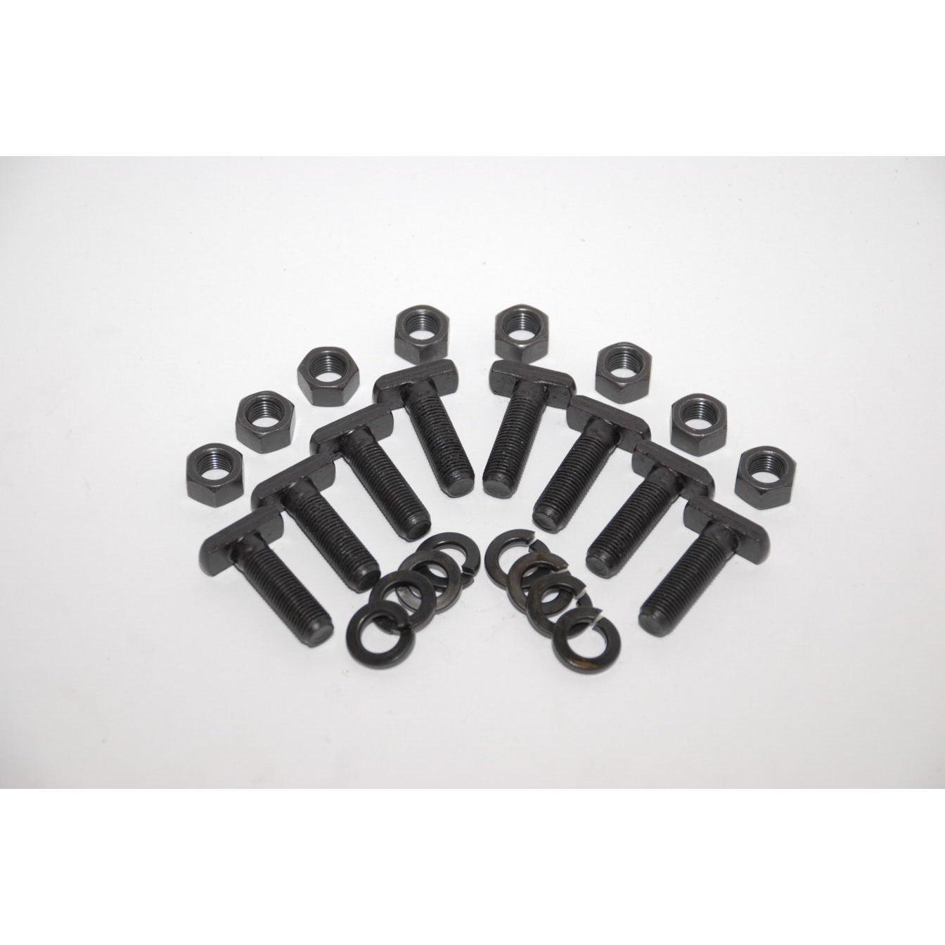 Moser Engineering 1/2-20" Thread T-Bolt Hex Nuts Washers Steel - Black Oxide