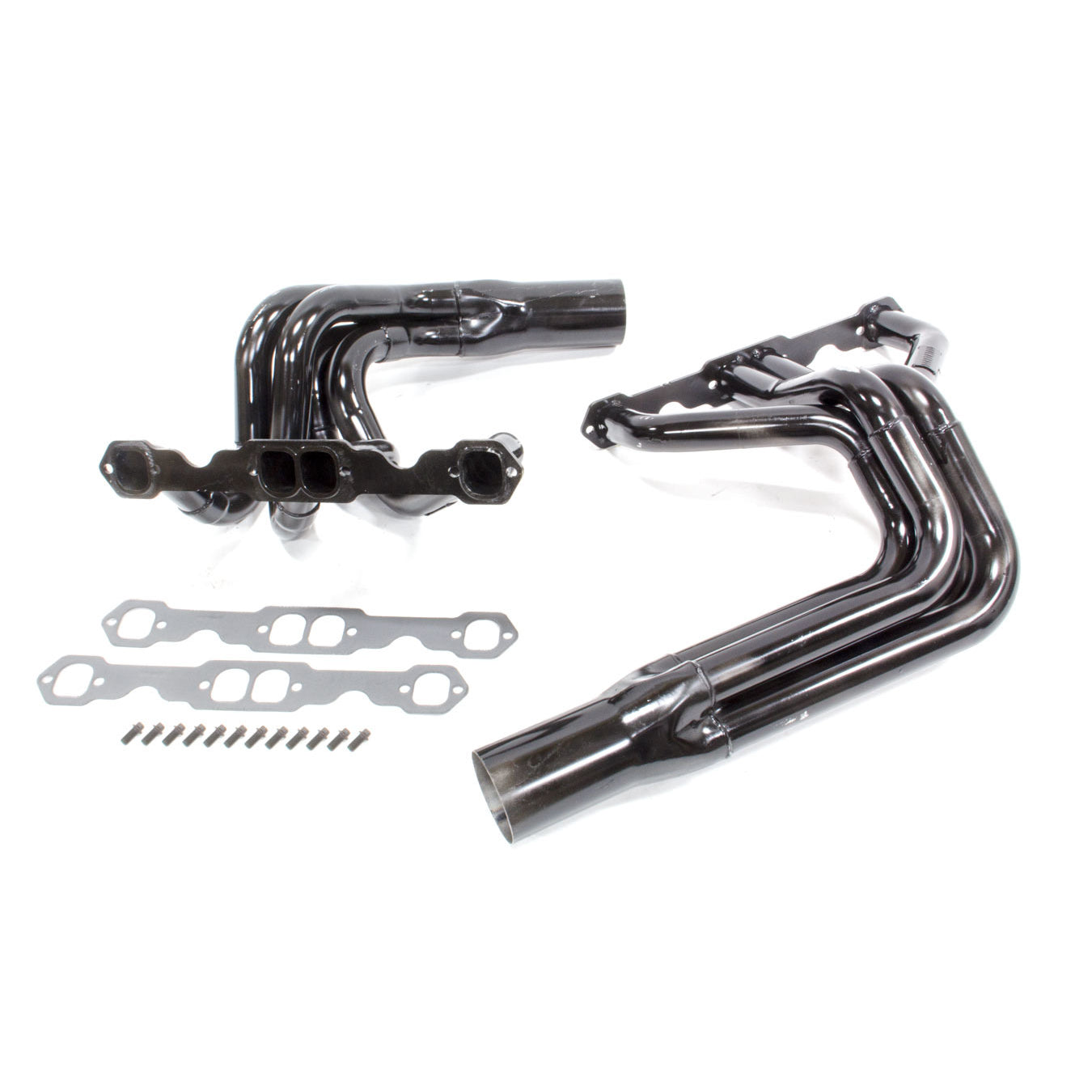 Schoenfeld Headers IMCA Modified Headers 1-3/4 to 1-7/8" Primary 3-1/2" Collector Steel - Black Paint
