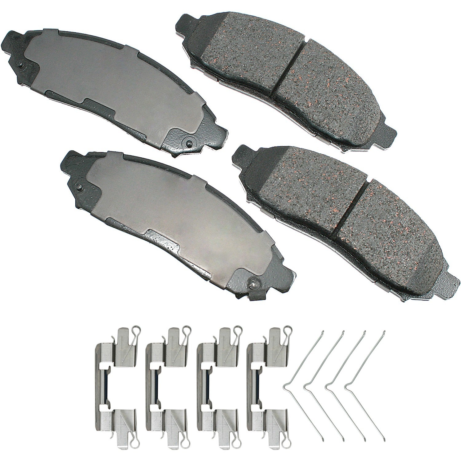 Akebono Brakes ProACT Front Brake Pads - Nissan/Chevrolet 2005-2018 (Set of 4)