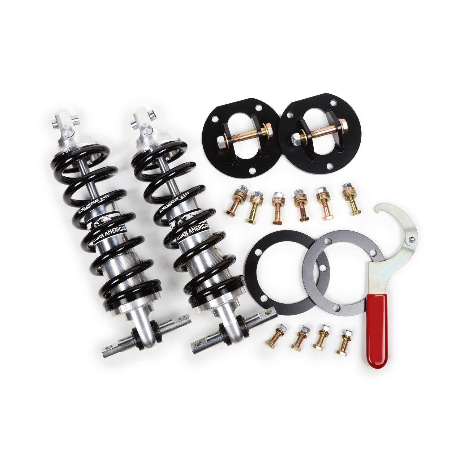 Aldan American Phantom Series Coil-Over Shock - Single Adjustable - Front - 450 lb/in Spring Rate - Billet Aluminum