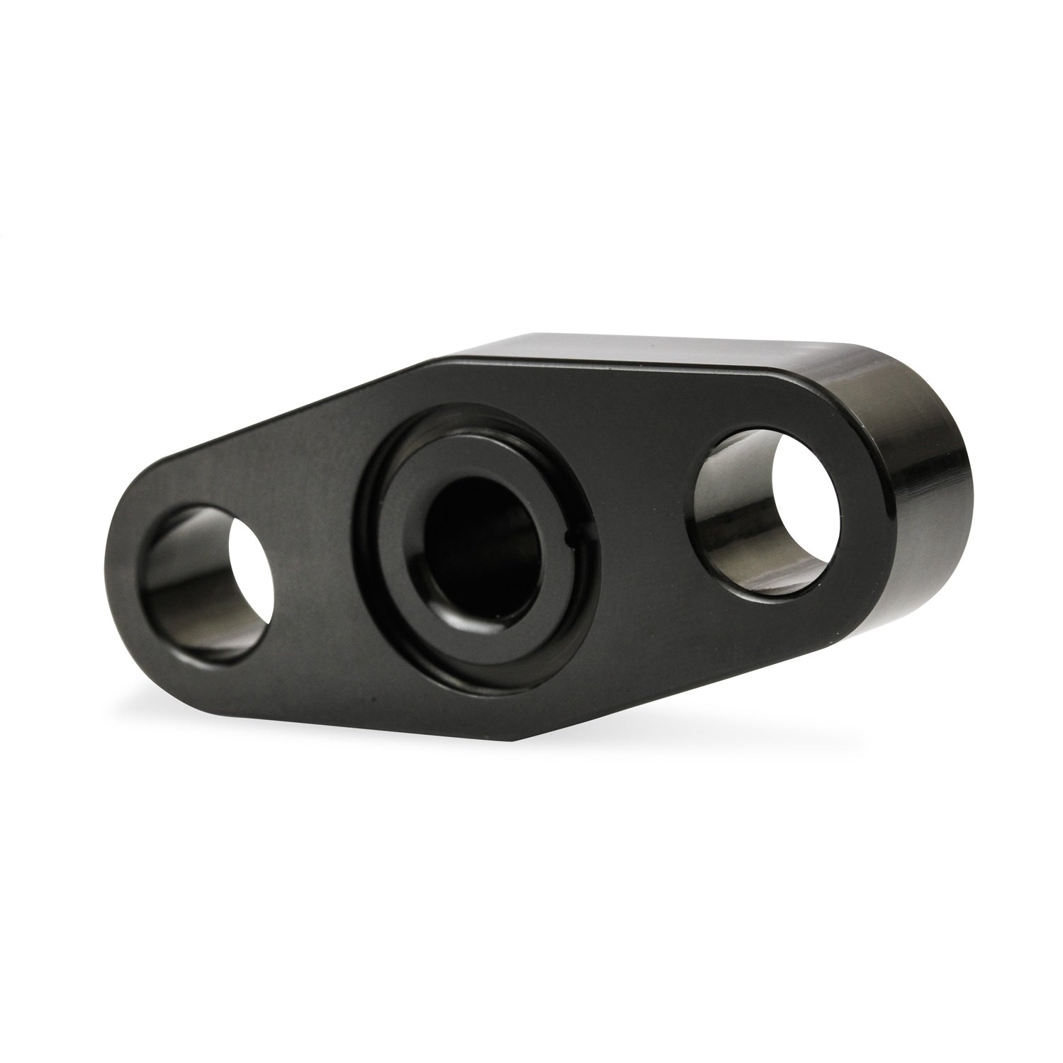 Earl's Turbo Fitting - Adapter - Straight - Oil Pan Drain Flange to 6 AN Male - Aluminum - Black - T40/2024 Turbos