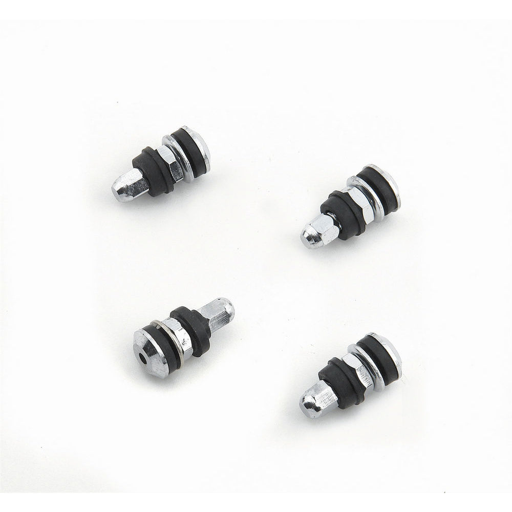 Mr. Gasket Straight Chrome Tire Valve Stems Short Screw-On Mount