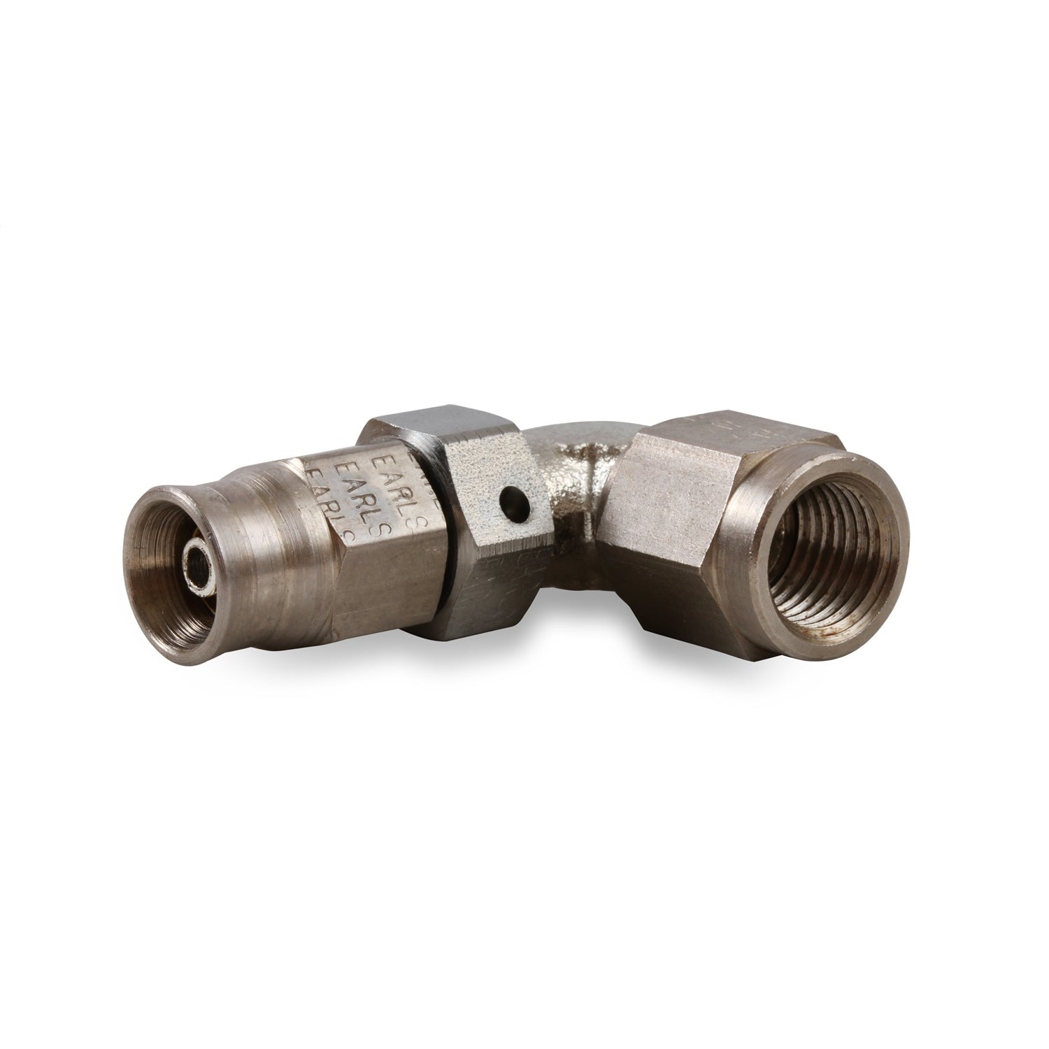 Earl's Speed-Seal Steel Adjustable Low-Profile 90 Hose End -03 AN