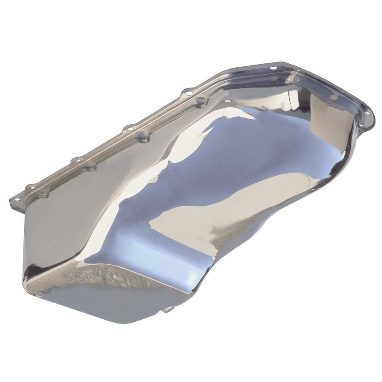Trans-Dapt OEM Style Rear Sump Oil Pan - 4 Quart - Stock Depth - Chrome - Pontiac V8