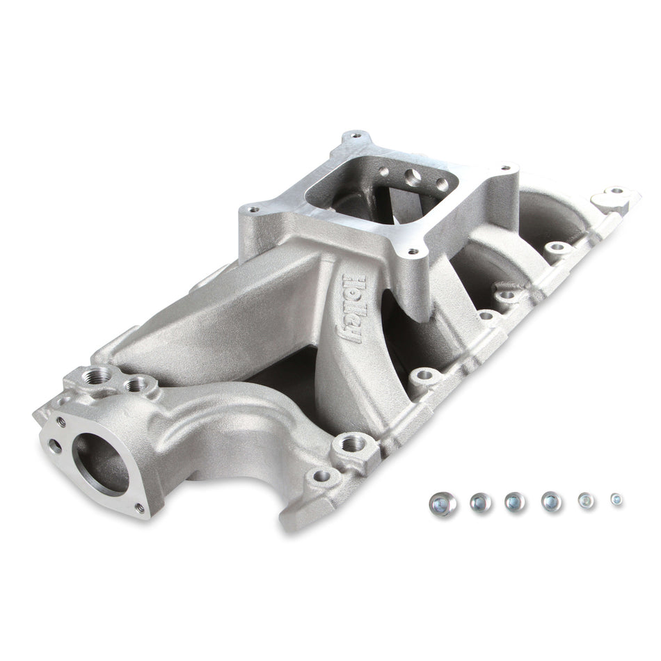 Holley Intake Manifold - Square Bore - Single Plane - Rectangle Port - Small Block Ford