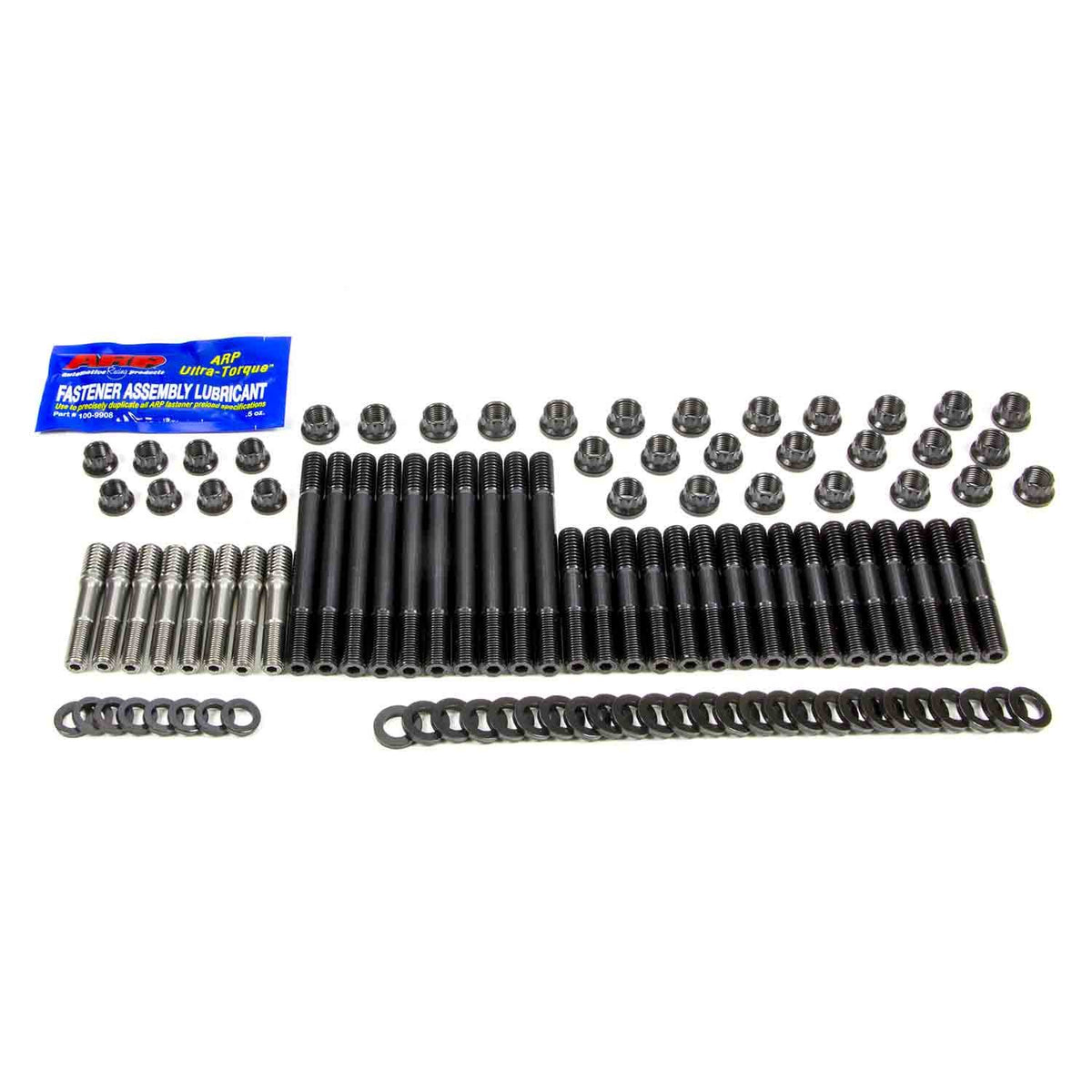 ARP Cylinder Head Stud Kit - 12 Point Nuts - Chromoly - Black Oxide - Aftermarket Head - Small Block Chevy 234-4213