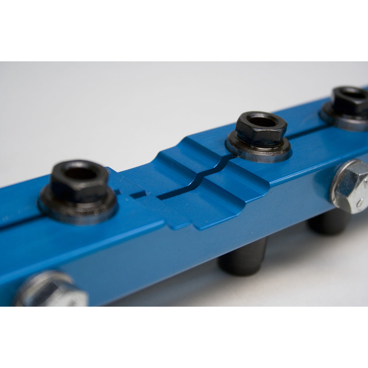 PRW Industries Solid Bar Rocker Arm Stud Girdle - 7/16-20 in Thread Studs - Blue Anodized - Small Block Ford