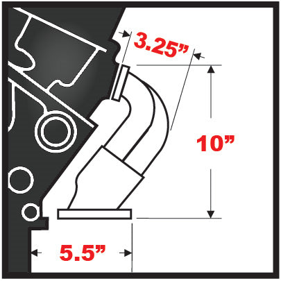 Hedman Hedders Block Hugger Headers - 1.5 in Primary