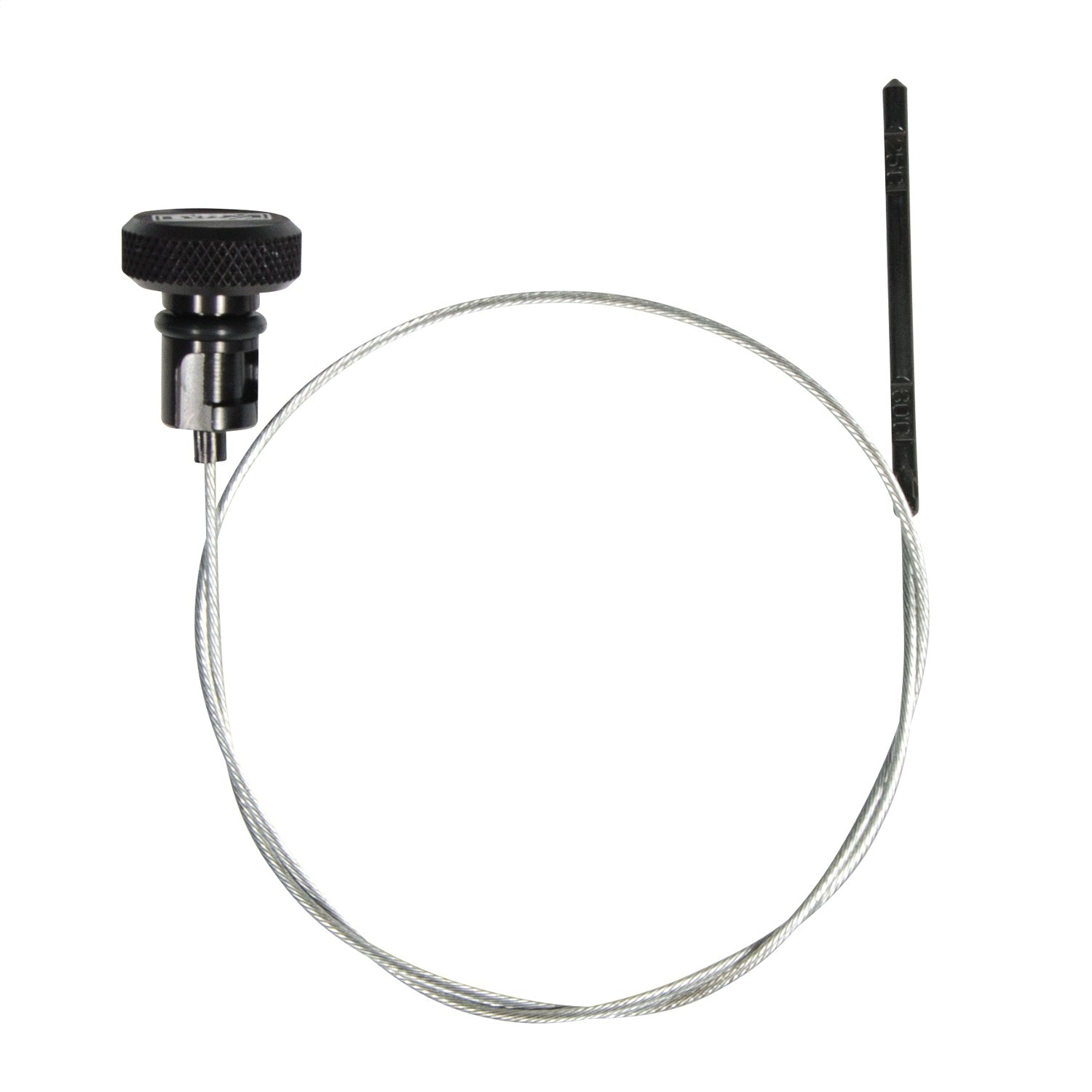 B&M Locking Transmission Dipstick 33.8" Long Aluminum/Steel Black Anodize/Natural - NAG-1