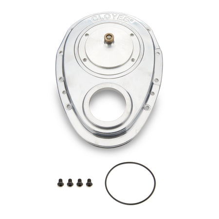 Cloyes Quick Button™ Two-Piece Timing Cover - SB Chevy - "Rocket" Block